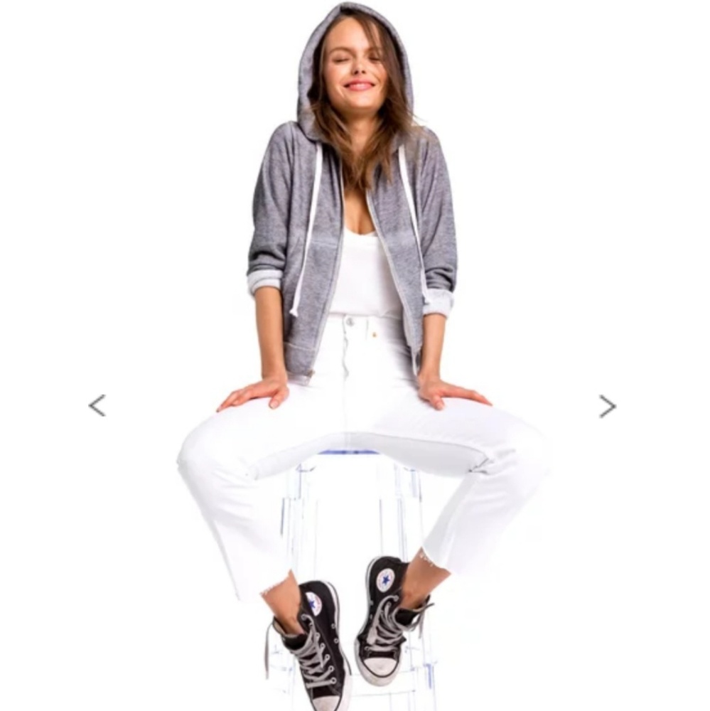 Wildfox Feminist Hero Regan Zip Drawstring Hoodie